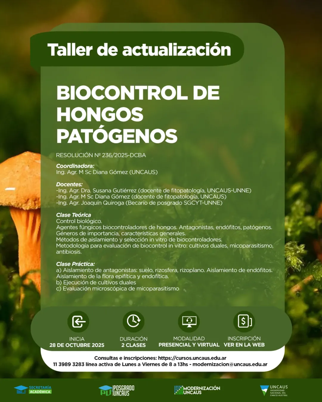 Actualización en Biocontrol de Hongos Patógenos